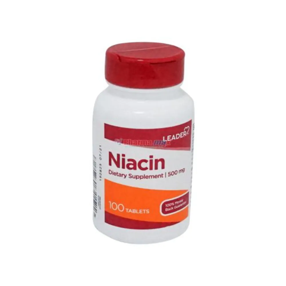 Leader Niacin 500mg 100 Tablets