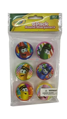 CRAYOLA SHARPENERS ROUND 6pk