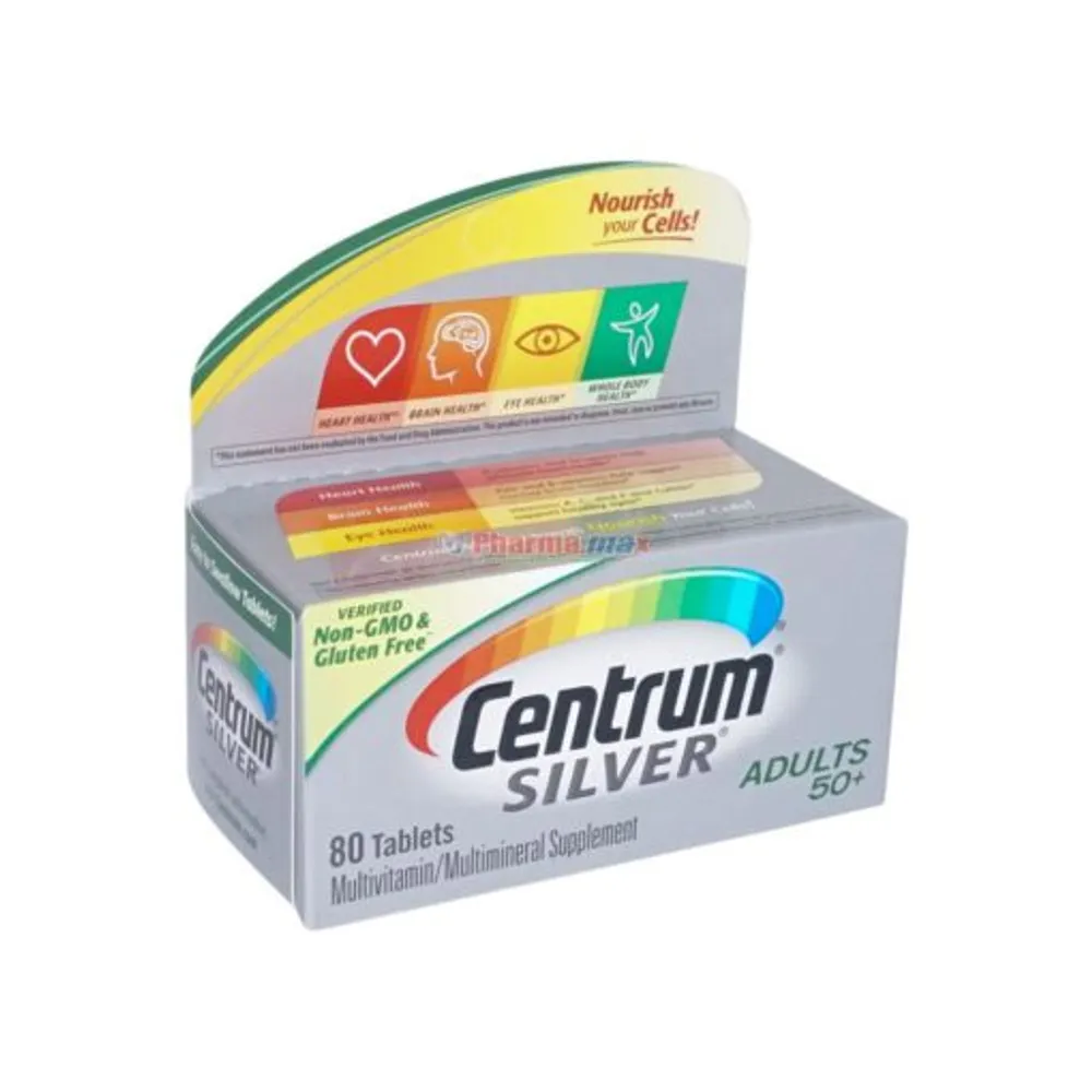 Centrum Silver Adults 50+ 80 Tablets