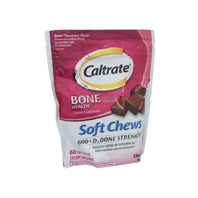 Caltrate Calcium Soft Chews 600 + D3 60 Chews