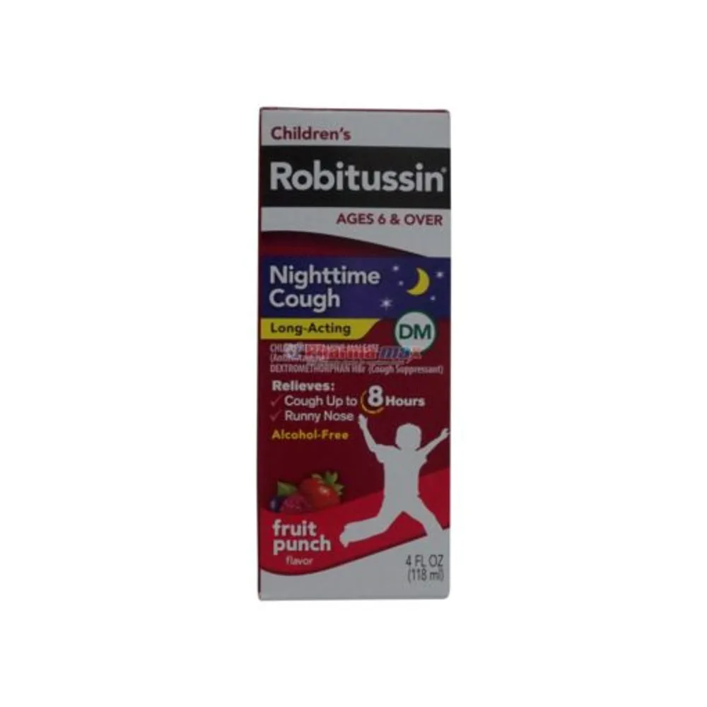 Robitussin Children’s Nighttime Cough DM Fruit Punch Flavor 4oz