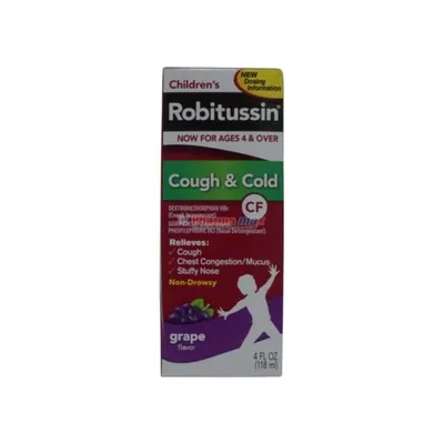 Robitussin Children’s Cough & Cold Grape Flavor 4oz