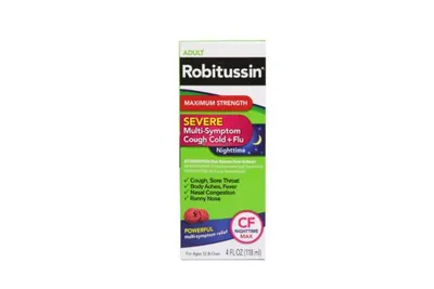 Robitussin CF Nighttime Max Severe Multi-Sympton 4oz