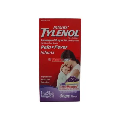 Tylenol Infants Pain & Fever Grape Flavor 2oz