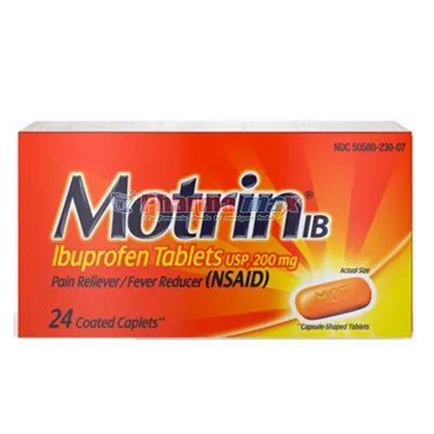 Motrin IB Ibuprofen 200mg 24caps