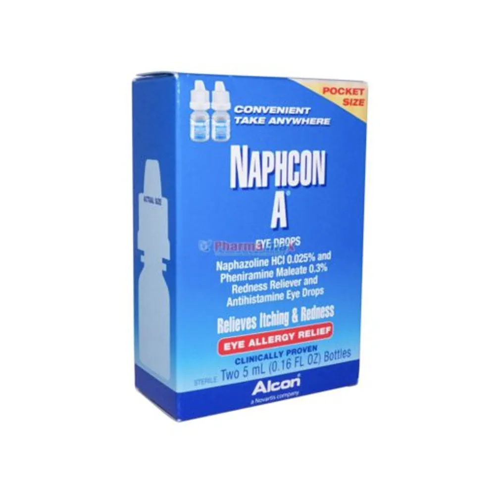 Naphcon A Eye Drops Relieves Allergy Relief Pocket Size 2/5ml