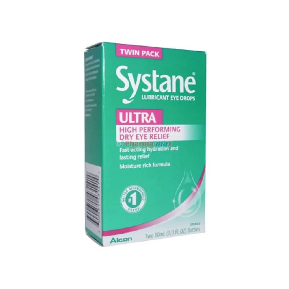 Systane Ultra High Performing Dry Eye Relief Drops Twin Pack 2/10ml