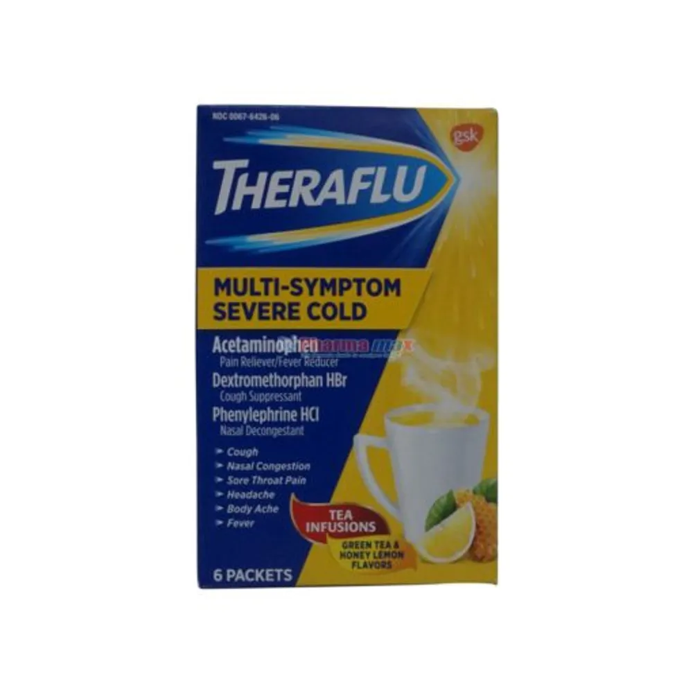 Theraflu Multi-Sympton Severe Cold Tea Infusions 6pk