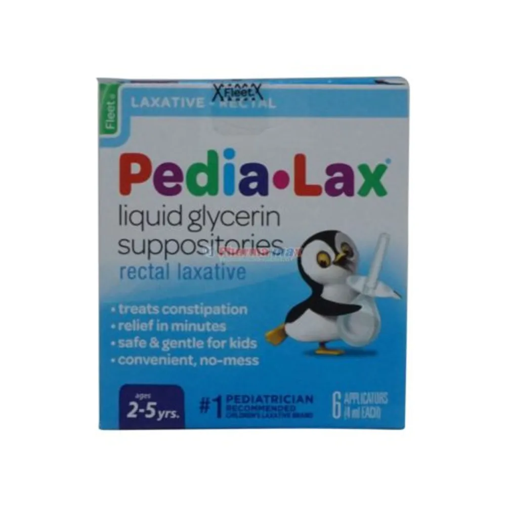 Fleet Pedia-Lax Liquid Glycerin Suppositories 6ct