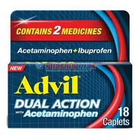 ADVIL DUAL ACTION 18caps