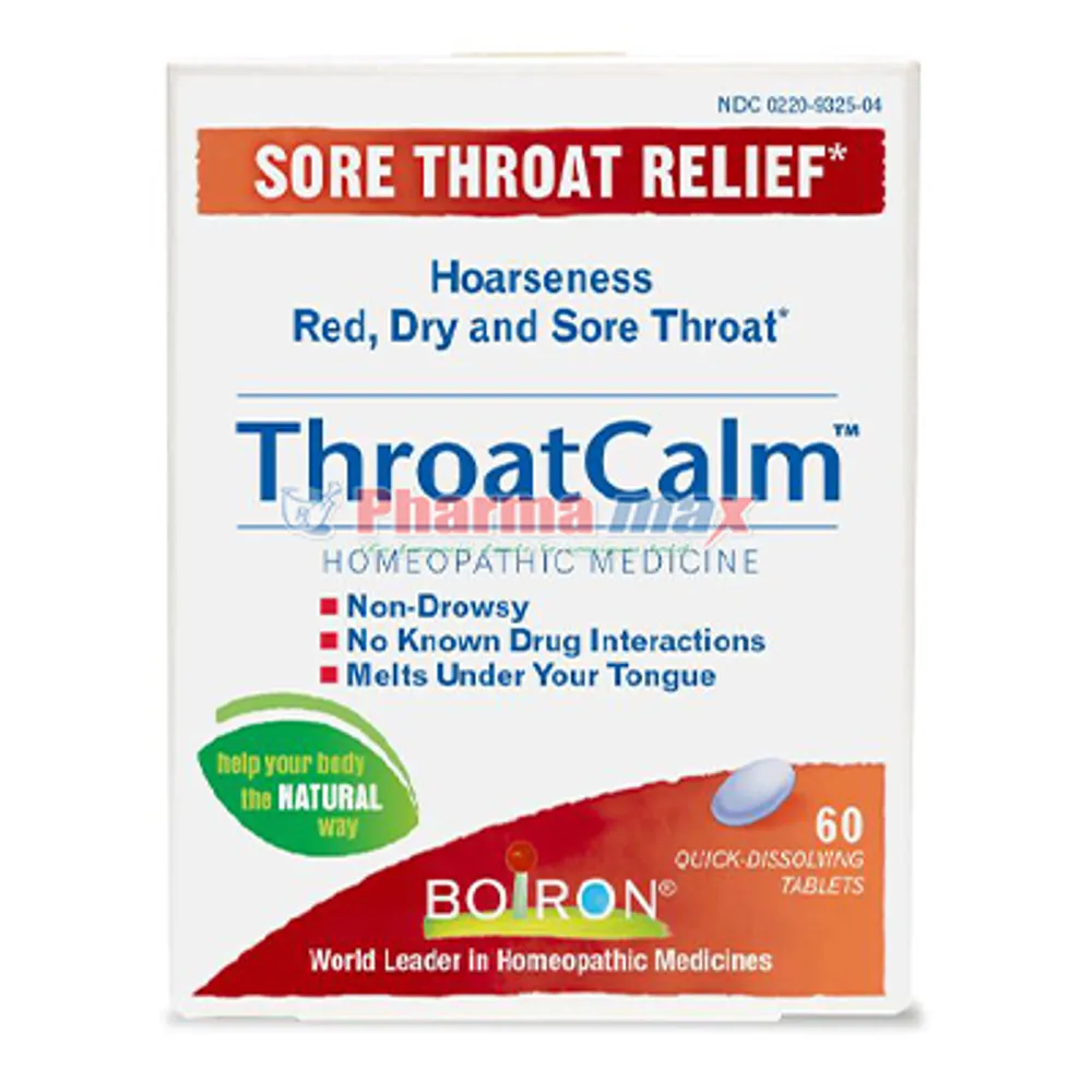 Boiron Throatcalm 60 Tabs