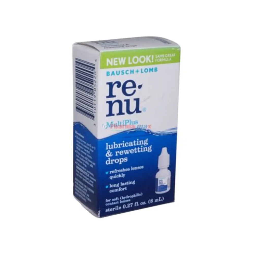 Bausch + Lomb Re-Nu MultiPlus Contact Lubricating Drops 0.27oz