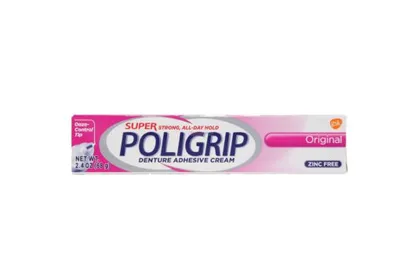 Super Poligrip Denture Adhesive Cream Original 2.4oz