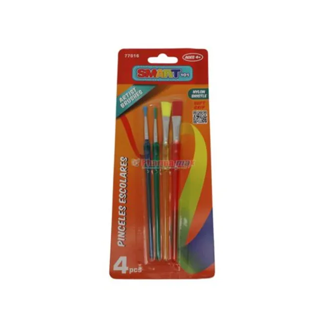 Kaplan Early Learning Creative Minds Fabric Brushes - Set of 6