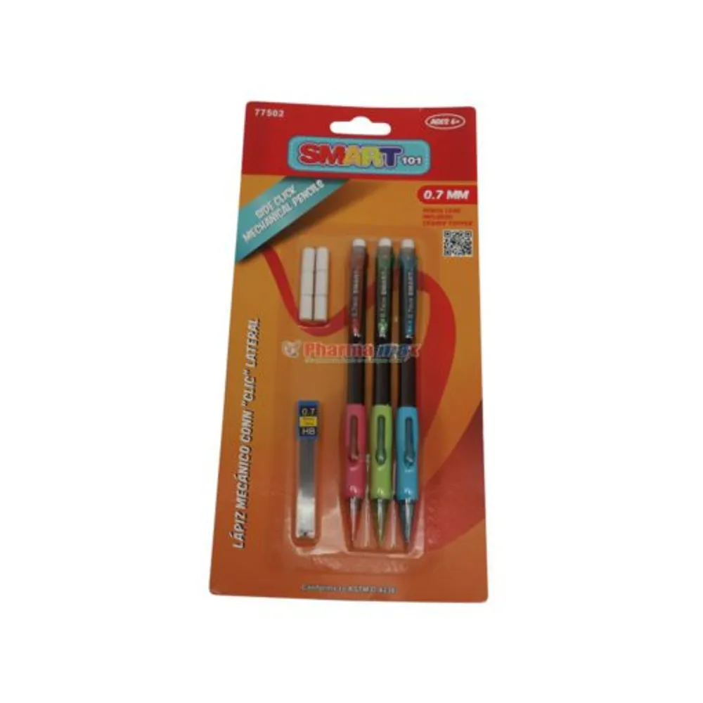 SMART CLICK MECH/PENCILS 3pk