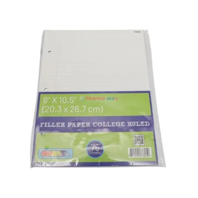 SMART PAPER COLLEGE RULED 75ct