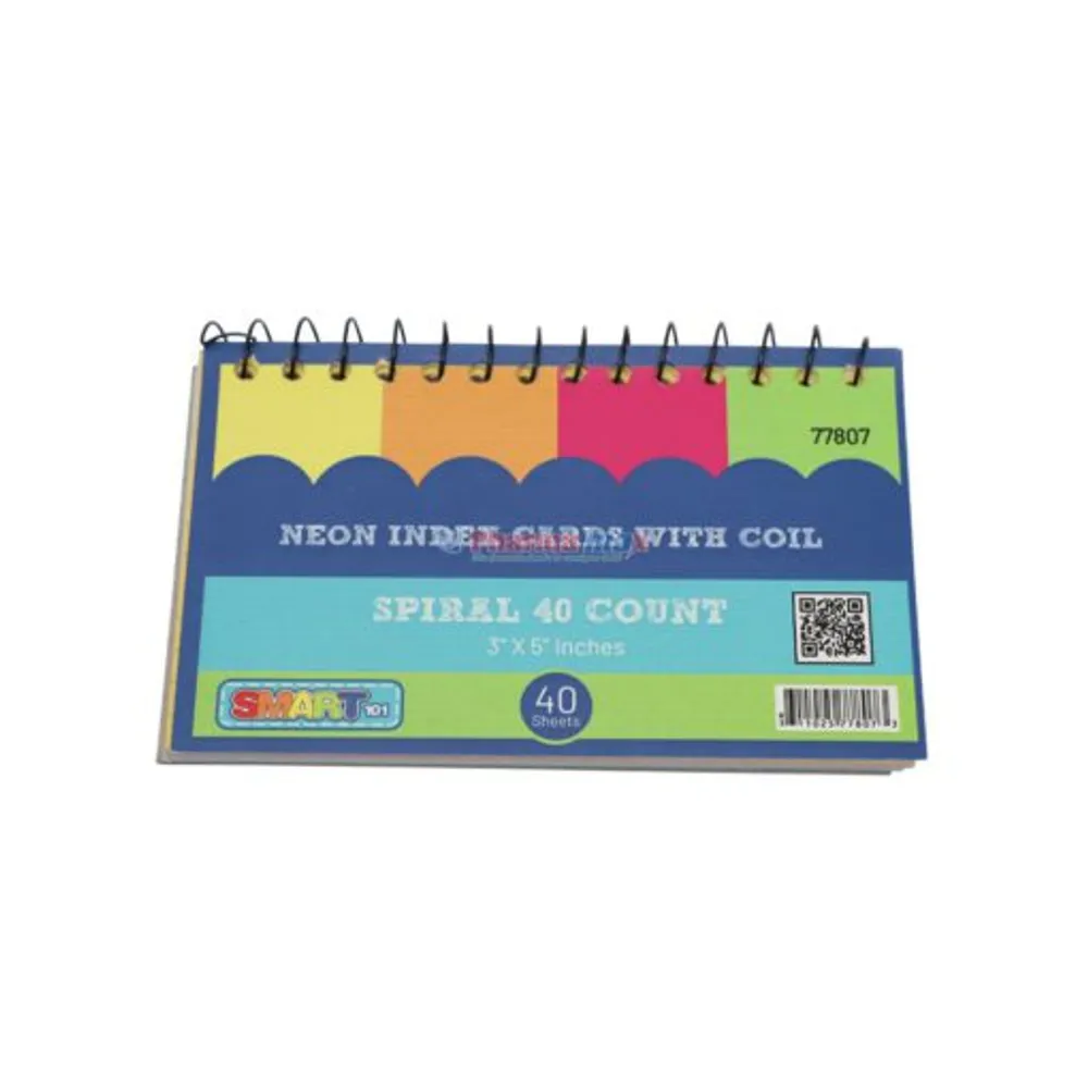 SMART NEON INDEX CARDS 40ct