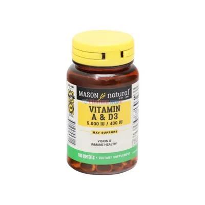 Mason Vitamin A & D3 100 Softgels