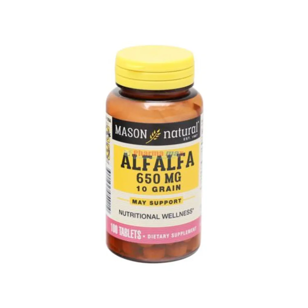 Mason Alfalfa 650 mg 100 Tablets