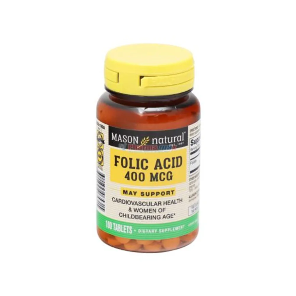 Mason Folic Acid 400mcg 100 Tablets