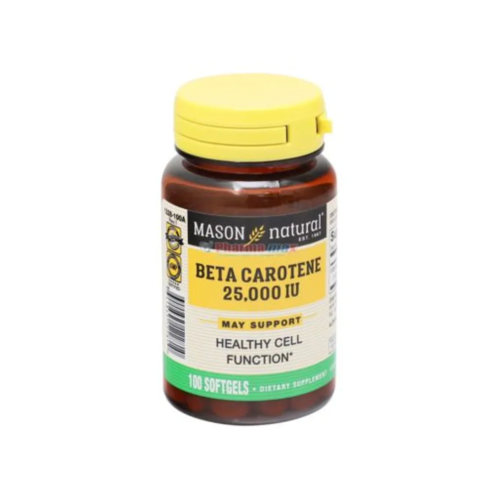 Mason Beta Carotene 25,000IU 100 Softgels