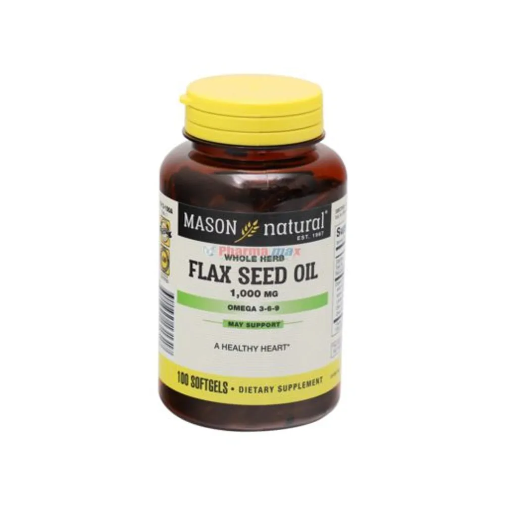 Mason Flax Seed Oil 1,000mg 100 Softgels