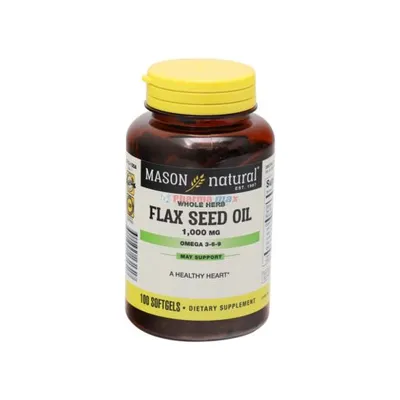 Mason Flax Seed Oil 1,000mg 100 Softgels