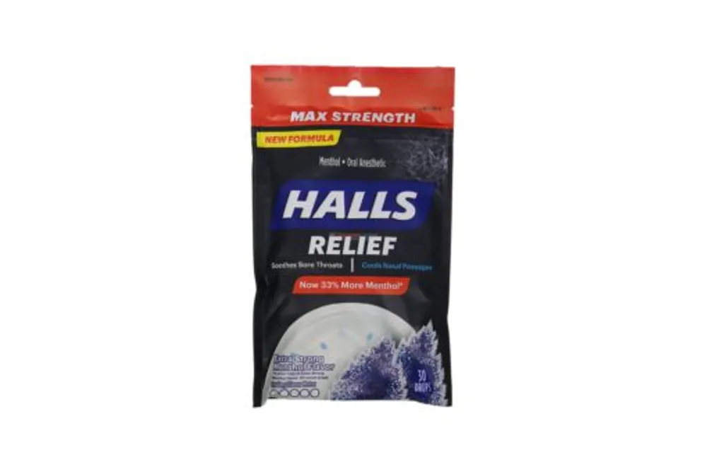 Halls Relief Extra Strong Menthol Flavor 30 Drops