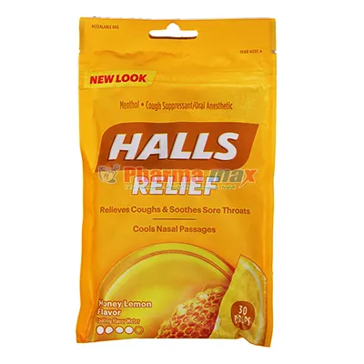 Halls Relief Honey Lemon Flavor 30 Drops