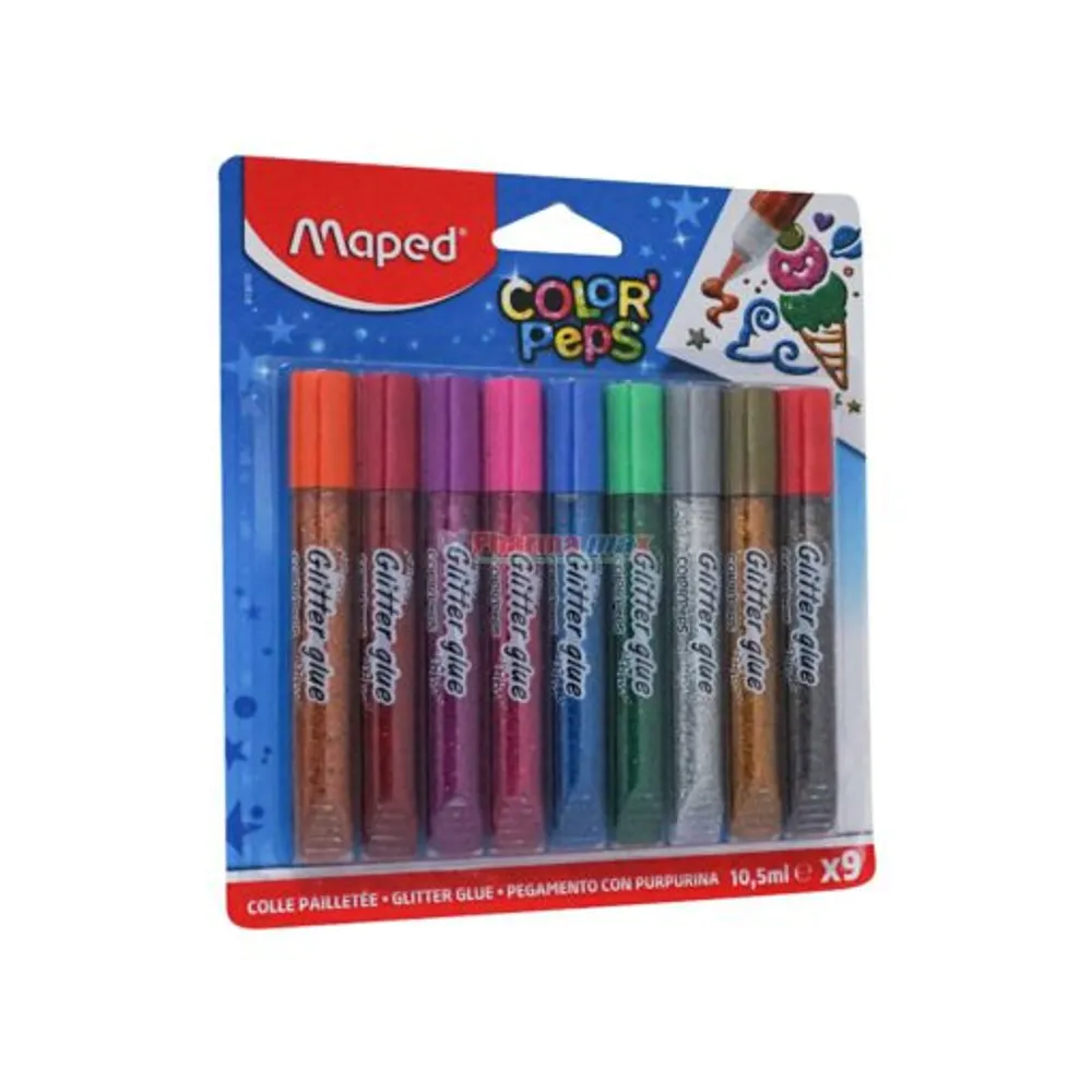 MAPED COLOR’ PEPS GLIT GLUE9pk