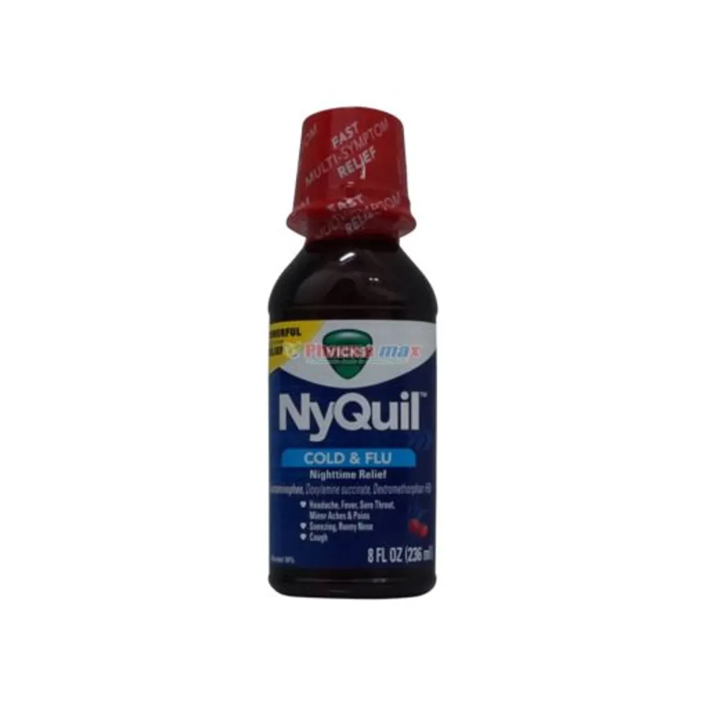 Vicks NyQuil Cold & Flu Cherry Flavor 8oz