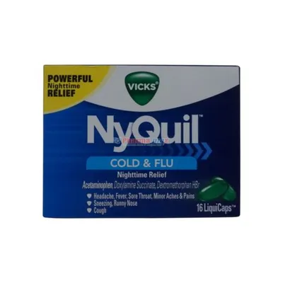 Vicks NyQuil Cold & Flu 16 Liquid Gels