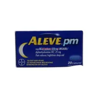 Aleve PM Naproxen 220mg 20 Caplets