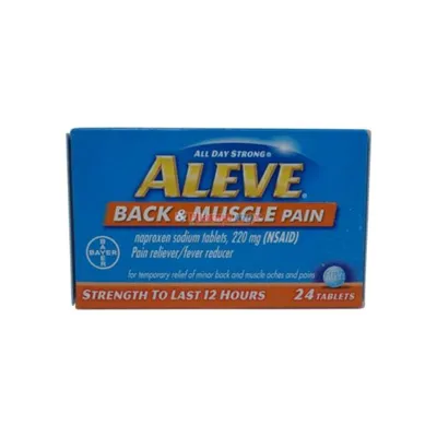 Aleve Back & Muscle Pain 220mg 24 Tablets