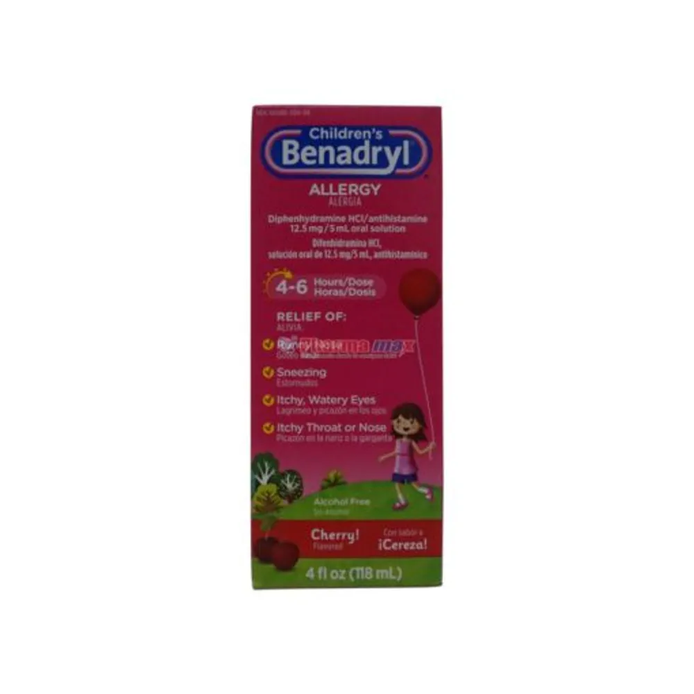 Benadryl Children’s Allergy Cherry Flavor 4oz