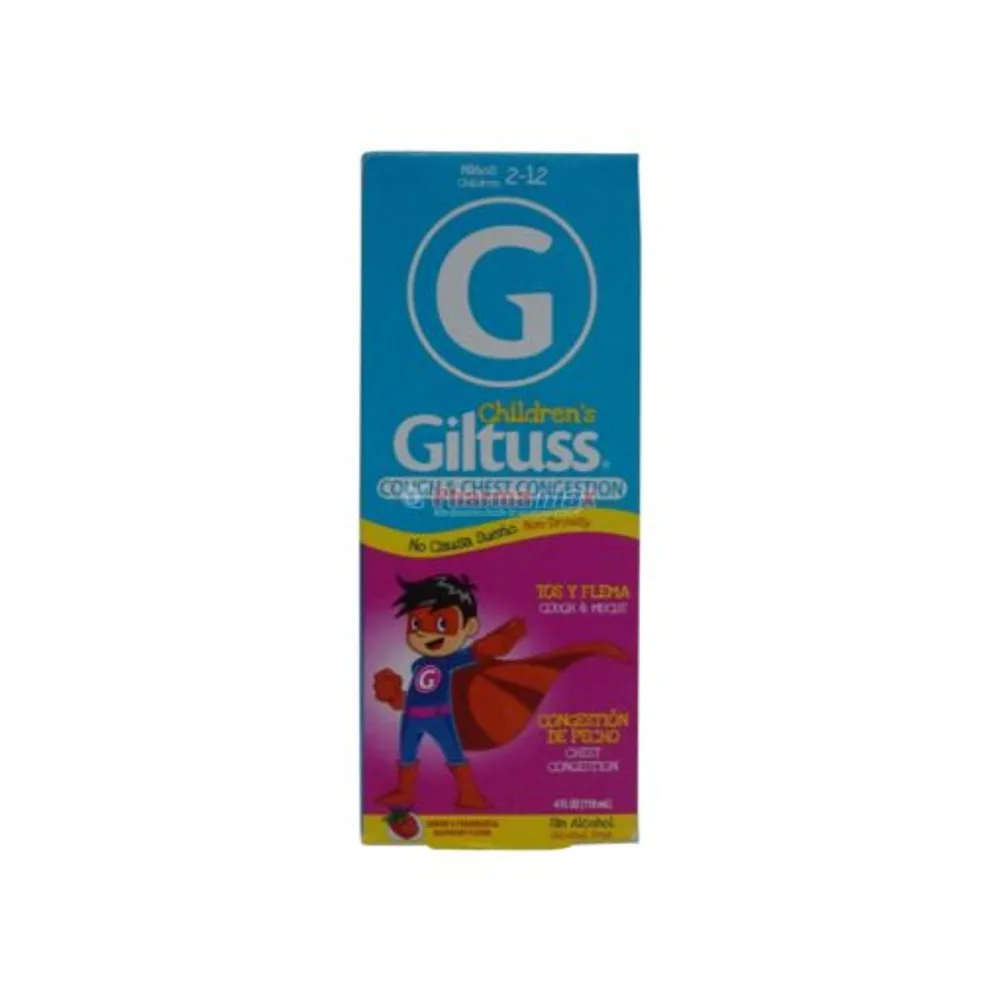 Giltuss Children’s Cough & Chest Congestion Rasberry Flavor 4oz