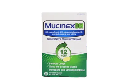 Mucinex DM Expectorant & Cough Suppressant 600mg 20 Tablets