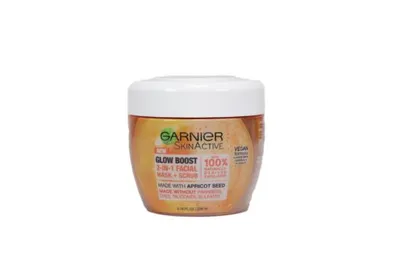 Garnier Skin Active Glow Boost 2in1 Mask & Facial Scrub 6.7oz