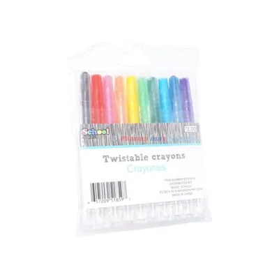 SCHOOL STUDIO TWIST CRAYN 10pk