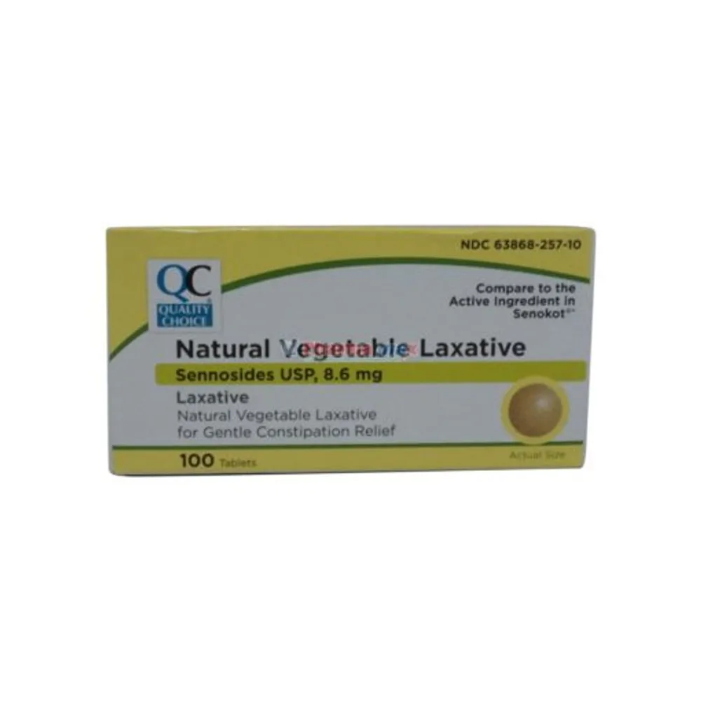 Quality Choice Vegetable Laxative 8.6mg 100 Tablets