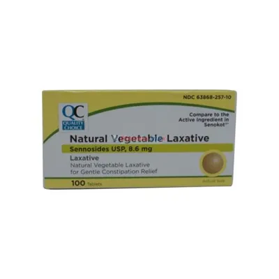 Quality Choice Vegetable Laxative 8.6mg 100 Tablets