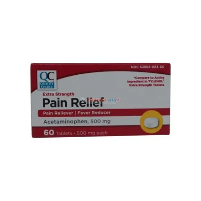 Quality Choice Extra Strength Pain Relief 500mg 60 Tablets