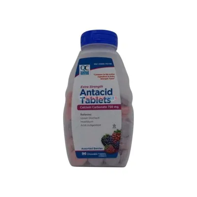 Quality Choice Antacid Extra Strength Assorted Berries 96 Chewable Tablets