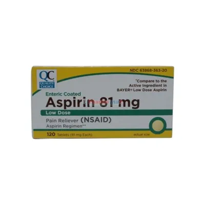 Quality Choice Aspirin Low Dose 81mg 120 Tablets