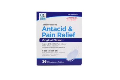 Quality Choice Antacid & Pain Relief Original 36 Tablets