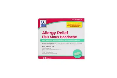 Quality Choice Allergy Relief Plus Sinus Headache 24 Caplets