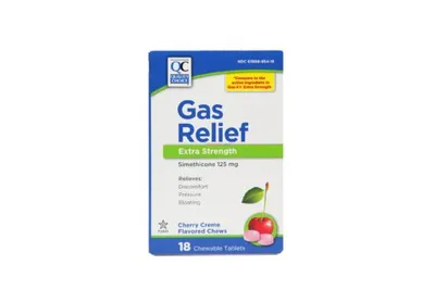 Quality Choice Gas Relief Extra Strength 125mg 18 Chewable Tablets