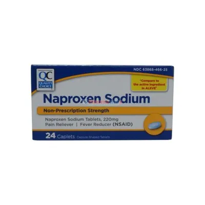 Quality Choice Naproxen Sodium 220mg 24 Caplets