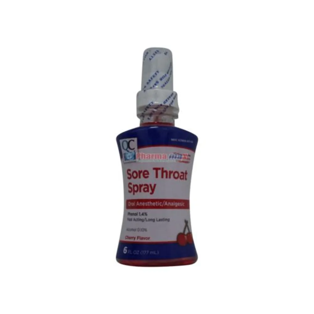 Quality Choice Sore Throat Spray Cherry Flavor 6oz