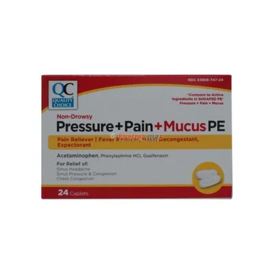 Quality Choice Pressure + Pain + Mucus PE 24 Caplets